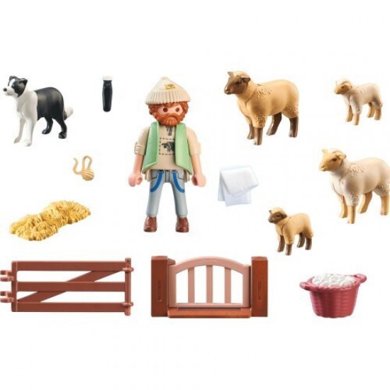 Playmobil Country Βοσκός Με Προβατάκια (71444)