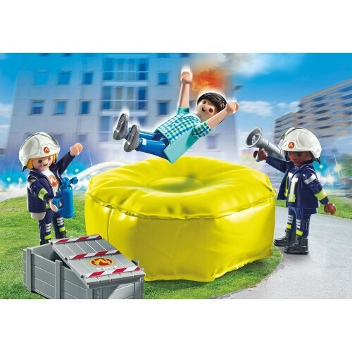 Playmobil City Action Πυροσβέστες Με Στρώμα Διάσωσης (71465)