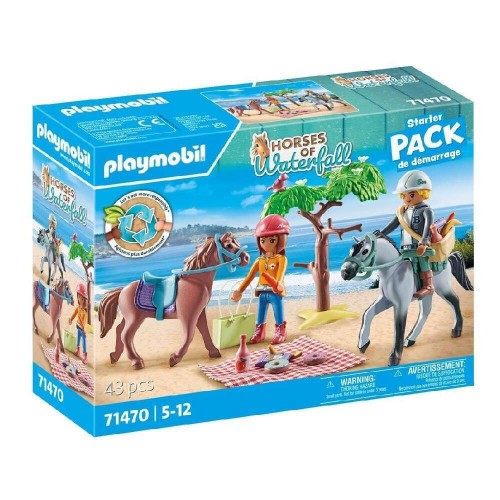 Playmobil Horses Of Waterfall Βόλτα στην Παραλία με την Amelia και τον Ben (71470)