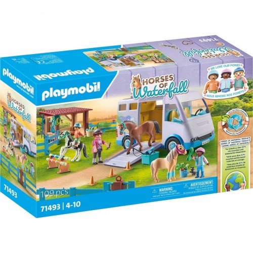Playmobil Horses Of Waterfall Μαθήματα Ιππασίας Με Όχημα Μεταφοράς Αλόγων (71493)