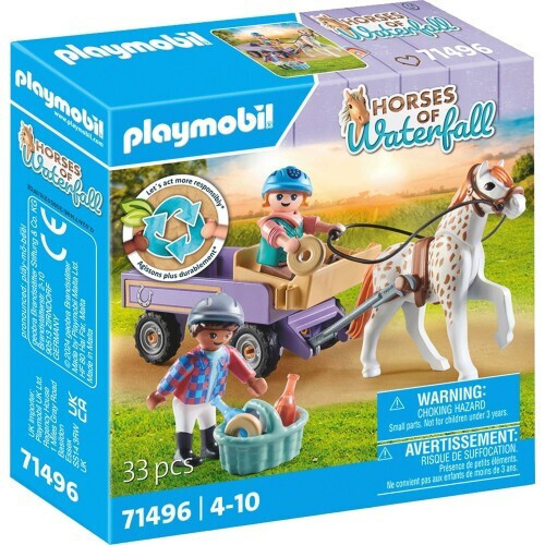 Playmobil Horses Of Waterfall Άλογο Με Άμαξα(71496)