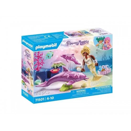 Playmobil Princess Magic Γοργόνα Με Δελφίνια(71501)