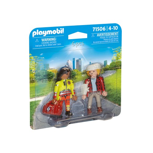 Playmobil Duo Pack Διασώστης και Τραυματίας(71506)