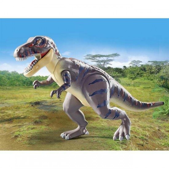 Playmobil Dinos T-Rex και Εξερευνητής Με Μοτοσικλέτα(71524)