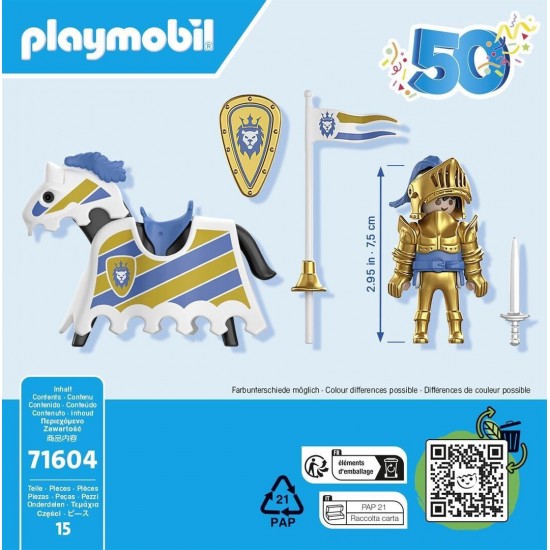 Playmobil Knights Χρυσός Ιππότης(71604)
