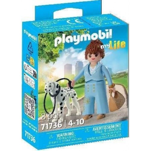Playmobil My Life Μοντέρα κοπέλα με σκυλί Δαλματίας (71736)