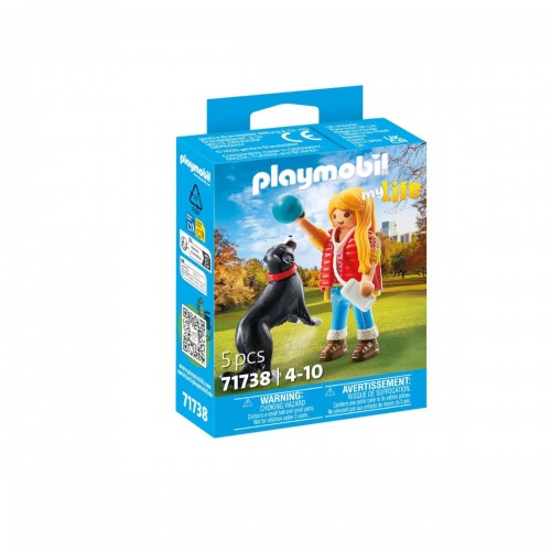 Playmobil My Life Γυναίκα με βουνίσιο σκύλο Μπερνίζ (71738)