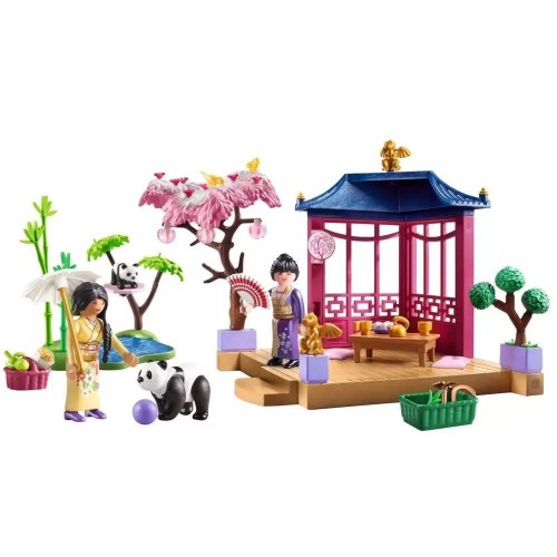 Playmobil My Life Ασιατικός κήπος με κιόσκι και πάντα(71762)