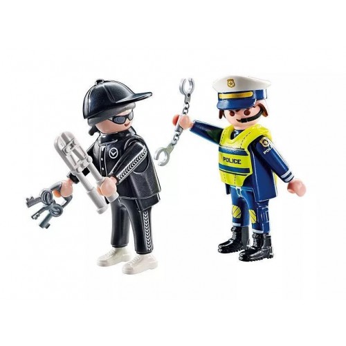 Playmobil duo_pack Αστυνόμος και διαρρήκτης (71804)