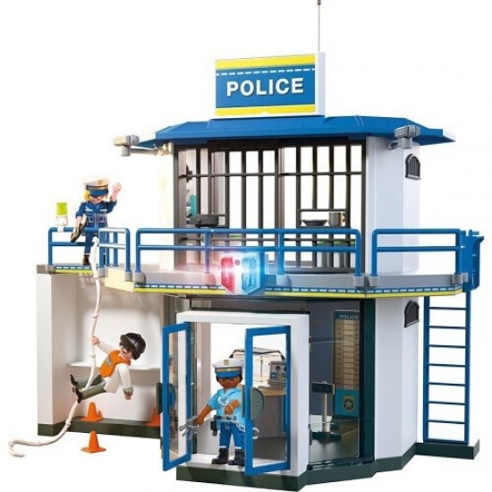 Playmobil City Action Αστυνομικό Τμήμα Με Δωμάτιο Ερευνών(71874)