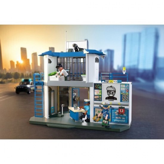 Playmobil City Action Αστυνομικό Τμήμα Με Δωμάτιο Ερευνών(71874)