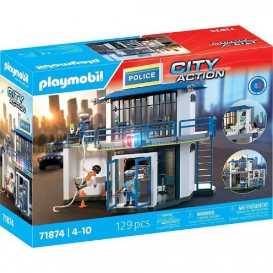Playmobil City Action Αστυνομικό Τμήμα Με Δωμάτιο Ερευνών(71874)