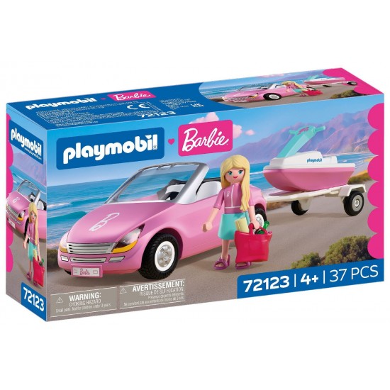 PLAYMOBIL x Barbie Κάμπριο με θαλάσσιο jet (72123)