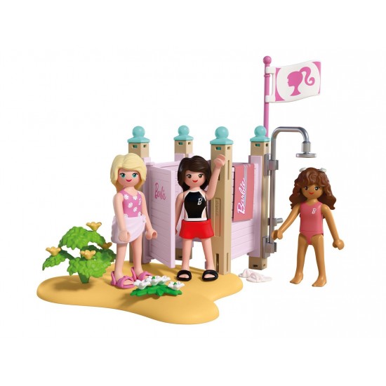 PLAYMOBIL x Barbie Ντουζ και Αλλαξιέρα παραλίας (72124)