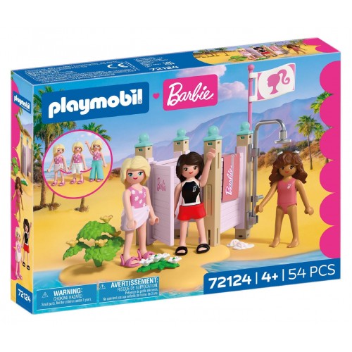 PLAYMOBIL x Barbie Ντουζ και Αλλαξιέρα παραλίας (72124)