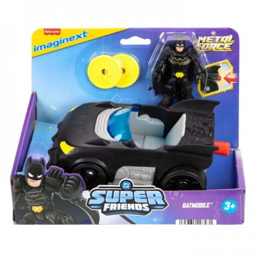 Fisher-Price Imaginext DC: Super Friends Metal Force - Batmobile Vehicle (JFJ68)