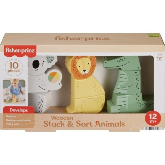 Mattel Fisher-Price Ξύλινα Ζωάκια Παιχνίδι Κινητικών Δεξιοτήτων (HXV04) Mattel Fisher-Price Ξύλινα Ζωάκια Παιχνίδι Κινητικών Δεξιοτήτων (HXV04)