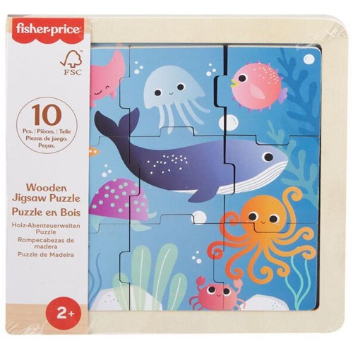 Fisher-Price: Wooden Jigsaw Puzzle - Sea (HXV17) Fisher-Price: Wooden Jigsaw Puzzle - Sea (HXV17)