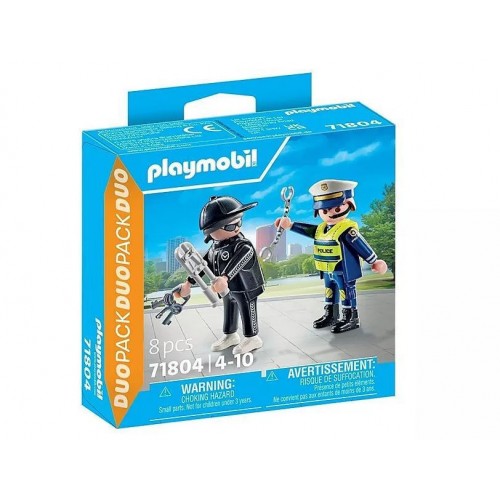 Playmobil duo_pack Αστυνόμος και διαρρήκτης (71804)
