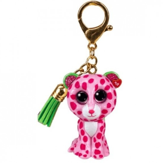 As TY Mini Boos Κλιπ Glamour Λεοπάρδαλη Ροζ (1607-25053)
