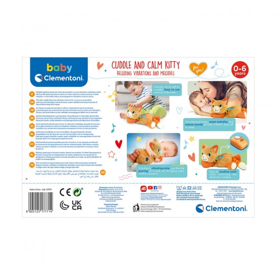 As Baby Clementoni Βρεφικό Παιχνίδι Γατούλα - Χαλαρώνω & Ηρεμώ Για 0 Μηνών και άνω (1000-17771)