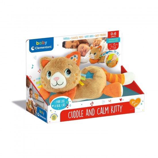 As Baby Clementoni Βρεφικό Παιχνίδι Γατούλα - Χαλαρώνω & Ηρεμώ Για 0 Μηνών και άνω (1000-17771)