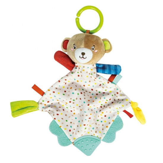 As Baby Clementoni For You Βρεφικό Παιχνίδι Κουδουνίστρα Μαλακό Αρκουδάκι Για 0+ Μηνών (1000-17786)