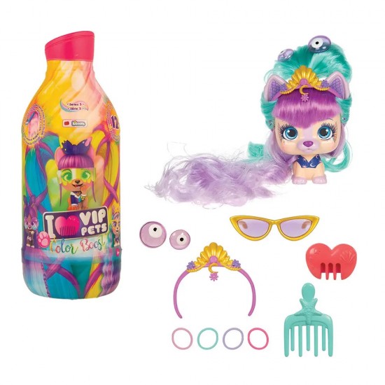 As VIP Pets Σειρά 2 Color Boost Συλλεκτική Κούκλα με Απίστευτα Μακριά Μαλλιά (1013-71200)