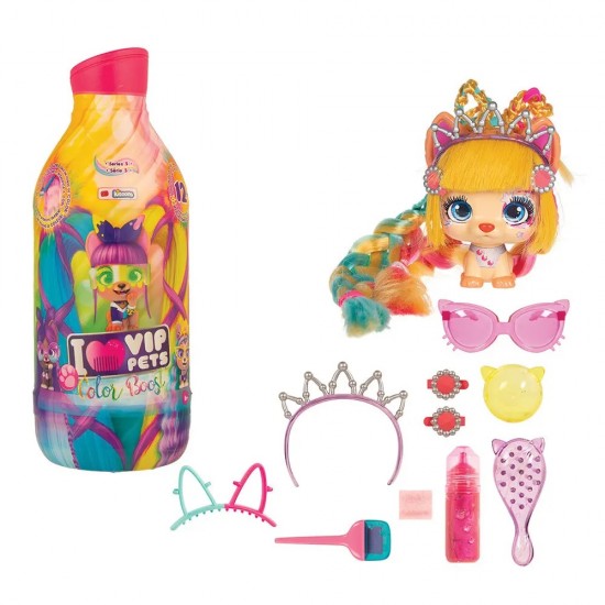 As VIP Pets Σειρά 2 Color Boost Συλλεκτική Κούκλα με Απίστευτα Μακριά Μαλλιά (1013-71200)