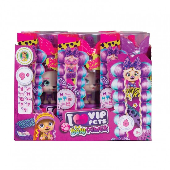 As VIP Pets Σειρά 3 Bow Power Συλλεκτική Κούκλα με Απίστευτα Μακριά Μαλλιά (1013-71496)