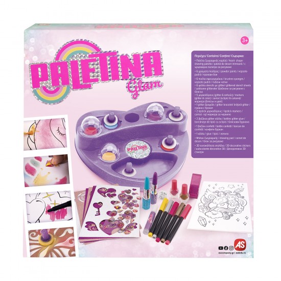 Παλετίνα Glam Σετ Ζωγραφικής Σε Σχήμα Καρδιά Για 3 Χρονών και άνω (1023-56359) Παλετίνα Glam Σετ Ζωγραφικής Σε Σχήμα Καρδιά Για 3 Χρονών και άνω (1023-56359)