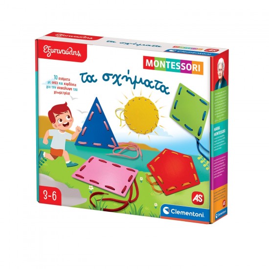 As Εξυπνούλης Εκπαιδευτικό Παιχνίδι Montessori Τα Σχήματα Για 3+ Χρονών (1024-63239)