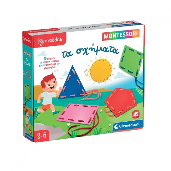 As Εξυπνούλης Εκπαιδευτικό Παιχνίδι Montessori Τα Σχήματα Για 3+ Χρονών (1024-63239)
