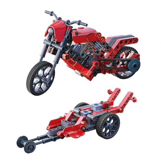 As Μαθαίνω Και Δημιουργώ Build Εκπαιδευτικό Παιχνίδι Εργαστήριο Μηχανικής Roadster & Dragster Για 8 χρονών και άνω (1026-63246)