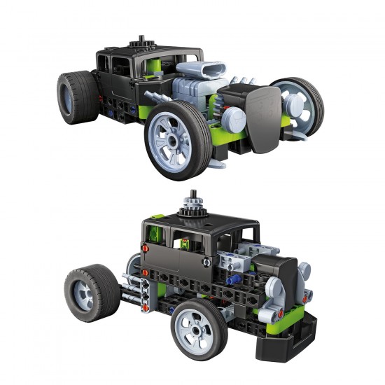 As Μαθαίνω Και Δημιουργώ Build Εκπαιδευτικό Eργαστήριο Μηχανικής Αγωνιστικό Αυτοκίνητο Και Φορτηγό (1026-63658)