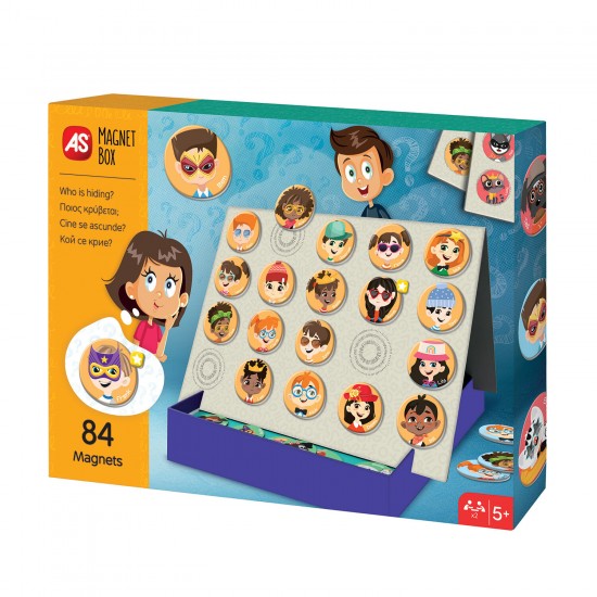 AS Magnet Box Ποιος Κρύβεται? 84 Εκπαιδευτικοί Χάρτινοι Μαγνήτες Για 5 Χρονών και άνω (1029-64060)