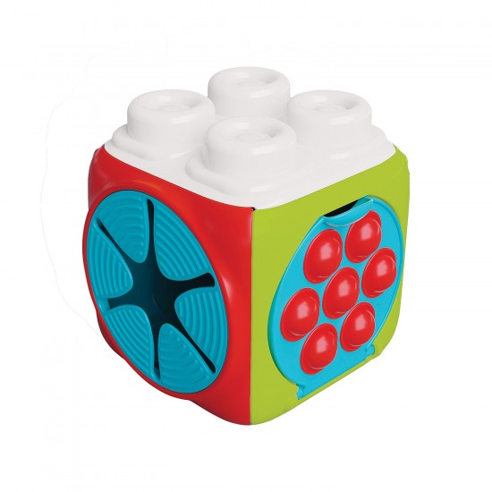 As Soft Clemmy Αισθητηριακός Κύβος Δραστηριοτήτων Με 4 Μαλακά Premium Τουβλάκια Για 6-36 Μηνών (1033-17902)