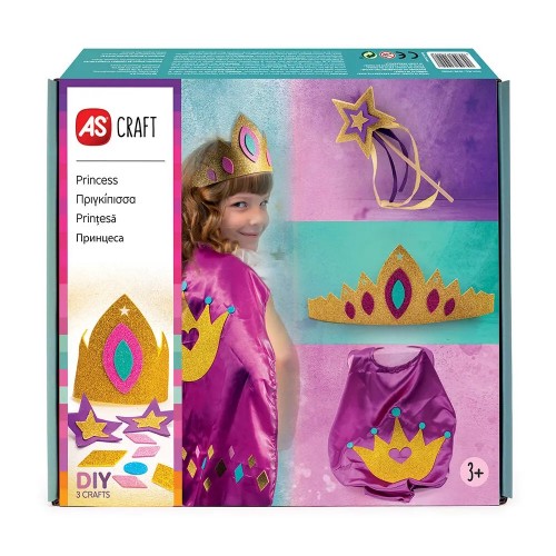 AS Craft Πριγκίπισσα Παιχνίδι Με 3 Χειροτεχνίες DIY Για 3+ Χρονών (1038-31002)
