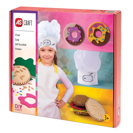 AS Craft Σεφ Παιχνίδι Με 4 Χειροτεχνίες DIY Για 3+ Χρονών (1038-31007)