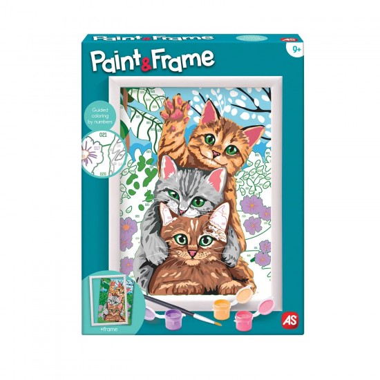 As Paint & Frame Ζωγραφίζω Με Αριθμούς Funny Kitties Για Ηλικίες 9+ Χρονών (1038-41010)