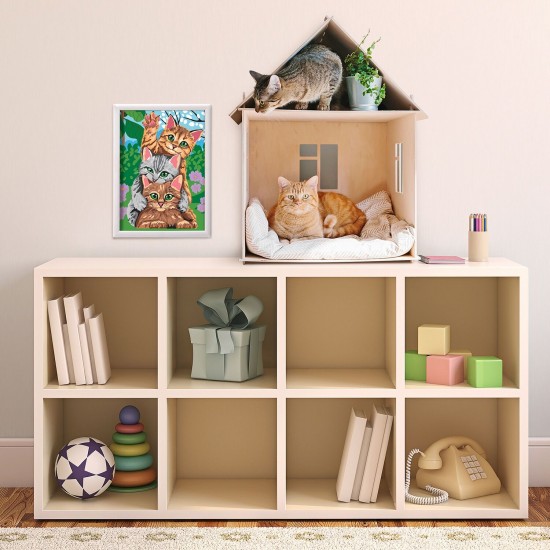 As Paint & Frame Ζωγραφίζω Με Αριθμούς Funny Kitties Για Ηλικίες 9+ Χρονών (1038-41010)