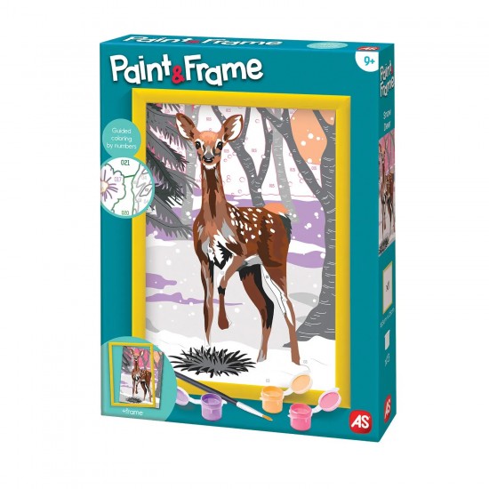 As Paint & Frame Ζωγραφίζω Με Αριθμούς Snow Deer Για Ηλικίες 9+ Χρονών (1038-41014)