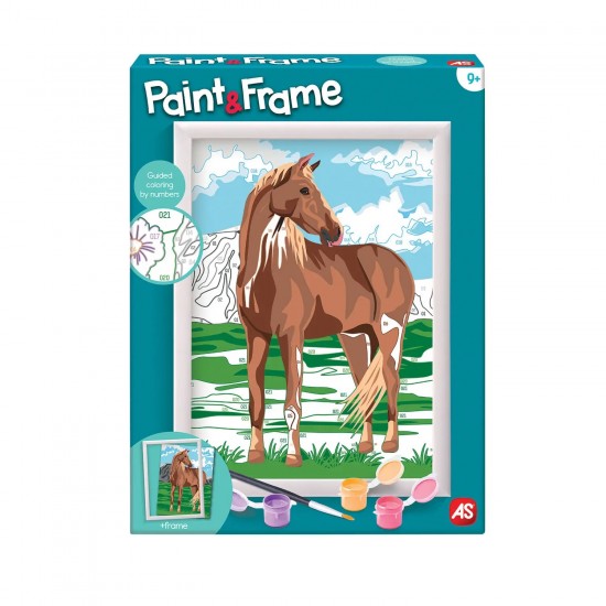 As Paint & Frame Ζωγραφίζω Με Αριθμούς Wild Horse Για Ηλικίες 9+ Χρονών (1038-41015)