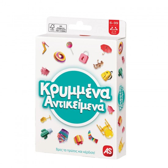 AS Games Παιχνίδι Με Κάρτες Κρυμμένα Αντικείμενα Για Ηλικίες 6-99 Χρονών Και 2-4 Παίκτες (1040-21409)