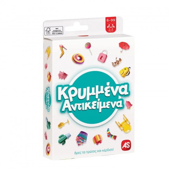 AS Games Παιχνίδι Με Κάρτες Κρυμμένα Αντικείμενα Για Ηλικίες 6-99 Χρονών Και 2-4 Παίκτες (1040-21409)