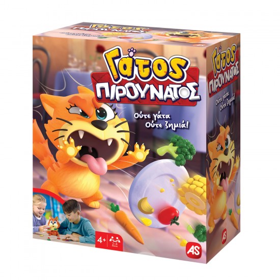 AS Games Επιτραπέζιο Παιχνίδι Γάτος Πιρουνάτος Για Ηλικίες 4 Χρονών και άνω  Και 2-4 Παίκτες (1040-24912)