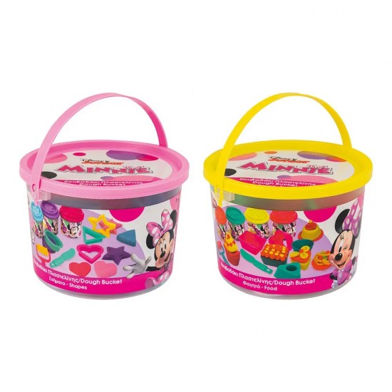 AS Πλαστελίνη Disney Minnie Κουβαδάκι Με 4 Βαζάκια - Καπάκια Καλουπάκια Και 8 Εργαλεία 200gr (1045-03571)