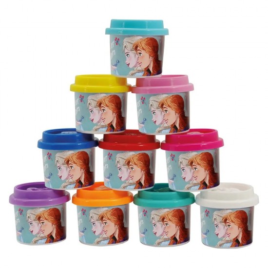 AS Πλαστελίνη Disney Frozen Σακουλάκι Με 10 Βαζάκια Και Καπάκια Καλουπάκια 280gr Για 3+ Χρονών (1045-03598)