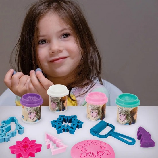 AS Πλαστελίνη Disney Frozen Τσάντα Πλάτης Με 4 Βαζάκια - Καπάκια Καλουπάκια Και 5 Εργαλεία 200gr Για (1045-03600)
