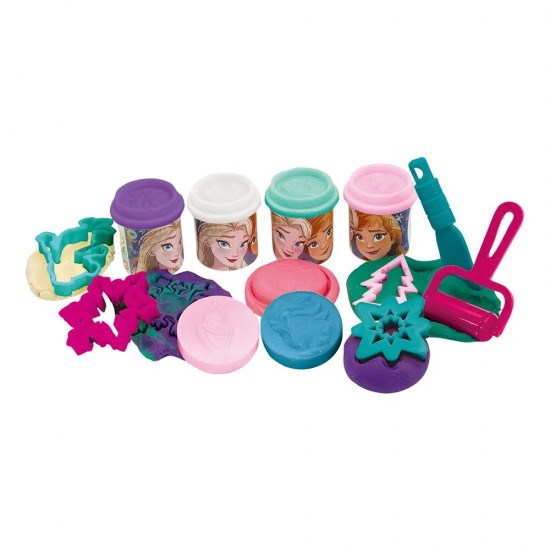 AS Πλαστελίνη Disney Frozen Κουβαδάκι Με 4 Βαζάκια Και 8 Εργαλεία 200g 3+ Χρονών (1045-03602)